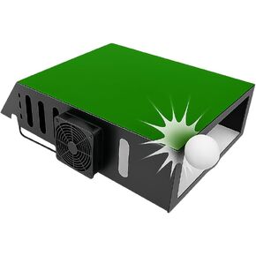 Golf Projector Enclosure with Turf | Floor Mounted Enclosure for Golf Simulator Projectors with Cooling Fan | Matte‑Painted Steel Build for Durable Protection in Saudi Arabia