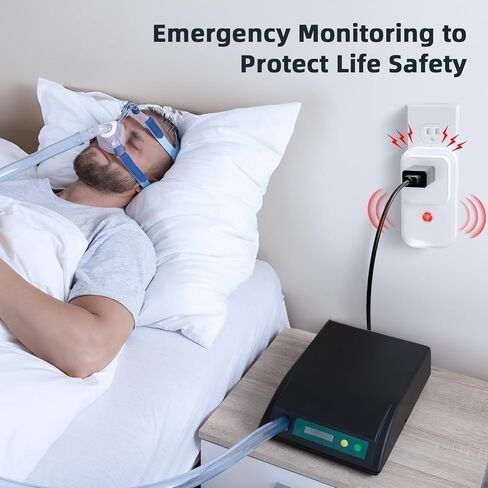 Power Failure Alarm, Freezer Power Outage Alarm 7 Sirens, Freezer Alarm with 0-110dB Adjustable LED Indicator 12H Alert, Power Loss Alarm Monitor for Refrigerator, Sump Pumps, Aquarium in Kuwait