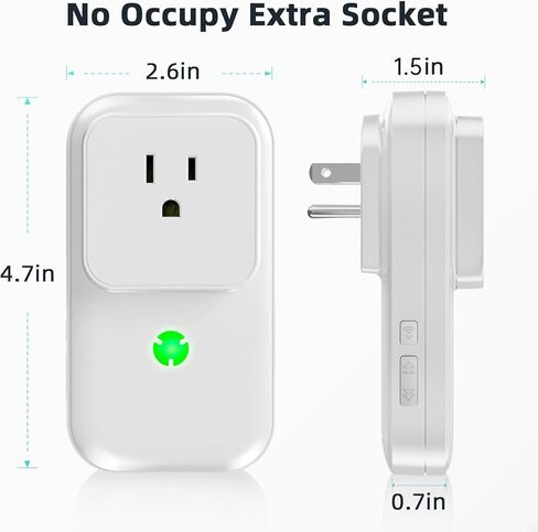 Power Failure Alarm, Freezer Power Outage Alarm 7 Sirens, Freezer Alarm with 0-110dB Adjustable LED Indicator 12H Alert, Power Loss Alarm Monitor for Refrigerator, Sump Pumps, Aquarium in Kuwait