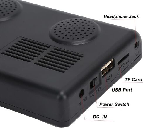 5'' Portable Mini Digital TV, 1080P 2 in 1 with FM Radio, Rechargeable Battery, USB, Headphone Jack, Memory Card Slot, for Kids, Car, Outdoor, Travel in Saudi Arabia