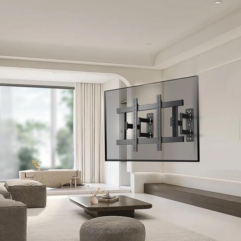 Full Motion Corner TV Wall Mount for 37-100 inch TVs，Heavy Duty 176 lbs,Extension & Swivel Articulating Arm & Tilt,Universal Wall Mount,VESA from 100x100 to 850x600 in Saudi Arabia
