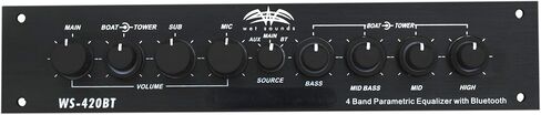 الأصوات الرطبة WS-420BT 3-Zone Bluetooth Equalizer مع WS-Btequdm-S Silver تحت MATH MOUNT in Saudi Arabia