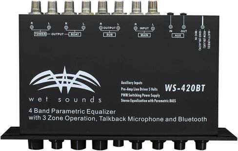 الأصوات الرطبة WS-420BT 3-Zone Bluetooth Equalizer مع WS-Btequdm-S Silver تحت MATH MOUNT in Saudi Arabia