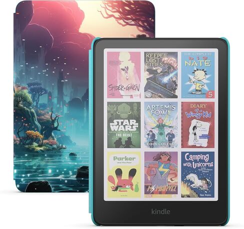 Amazon Kindle Colorsoft Kids (16 GB) – First Kindle for kids in color, with cover - Fantasy River in Saudi Arabia