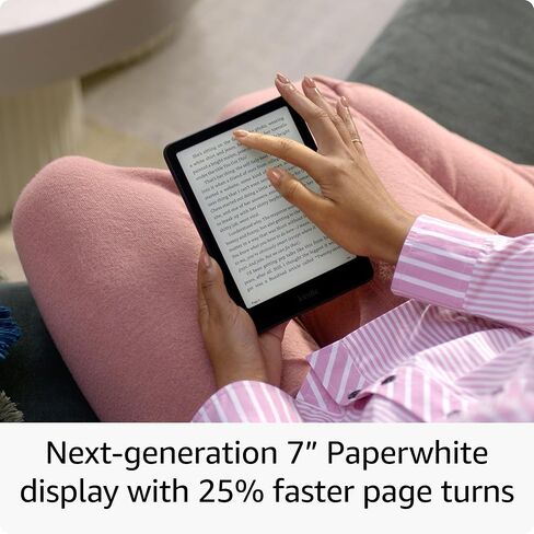 Like-new Amazon Kindle Paperwhite Signature Edition (32 GB) – Our fastest Kindle with auto-adjusting front light, wireless charging, and weeks of battery life – Metallic Black in Saudi Arabia
