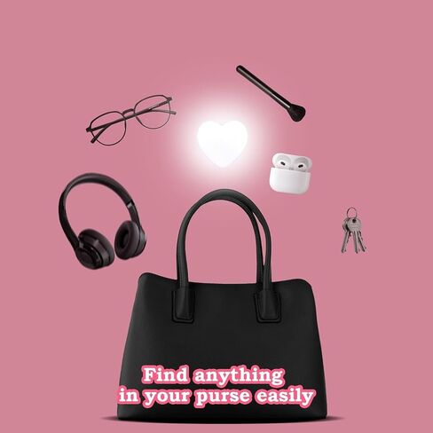 Love Purse Handbag Light, Purse Light Handbag with Automatic Sensor Bed Lamp Heart Gift Ideas Women in Saudi Arabia