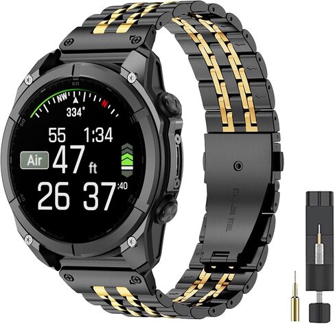 26mm Quickfit Metal Watch Band Compatible with Garmin Fenix 8/tactix 8 AMOLED-51mm/Fenix 7X pro/7X/6X Pro/6X/5X Plus/5X/3 HR/3,Stainless Steel Strap for quatix 8/epix Pro 51mm/Enduro 3 2/tactix 7 Pro in Kuwait