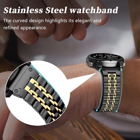 26mm Quickfit Metal Watch Band Compatible with Garmin Fenix 8/tactix 8 AMOLED-51mm/Fenix 7X pro/7X/6X Pro/6X/5X Plus/5X/3 HR/3,Stainless Steel Strap for quatix 8/epix Pro 51mm/Enduro 3 2/tactix 7 Pro in Kuwait