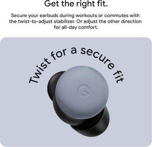 Google Pixel Buds Pro 2 - Wireless Bluetooth Earbuds - Hazel | Pro-level Active Noise Cancellation, help from Gemini, twist-to-adjust fit, 30-hour battery, Adaptive Audio in Saudi Arabia