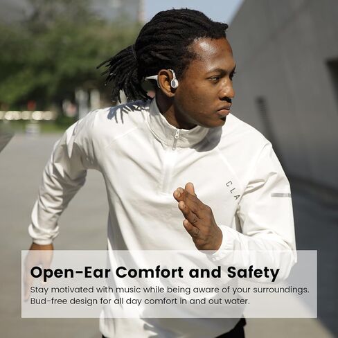 قم بتشغيل سماعات توصيل العظام ، وسماعات Bluetooth مفتوحة ، ومشغل MP3 32 جيجابايت ، وسماعات أذن ماء IP68 مقاومة للماء ، وباس عميق ، وملاءمة آمنة للركض ، والاستخدام اليومي ، والأسود ، والأسود in Kuwait