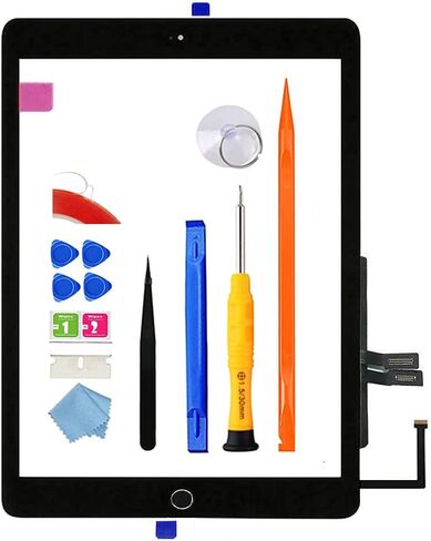 A1893 A1954 استبدال الشاشة مجموعة من أجهزة iPad 6 (6th Gen) Digitizer Touch Glass 6th Generation 9.7 بوصة 2018 مع زر الإصلاح الكامل أدوات الإصلاح الكاملة in Kuwait