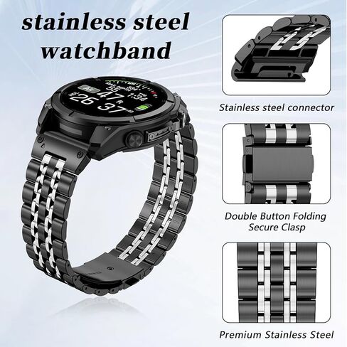 26mm Quickfit Metal Watch Band Compatible with Garmin Fenix 8/tactix 8 AMOLED-51mm/Fenix 7X pro/7X/6X Pro/6X/5X Plus/5X/3 HR/3,Stainless Steel Strap for quatix 8/epix Pro 51mm/Enduro 3 2/tactix 7 Pro in Kuwait