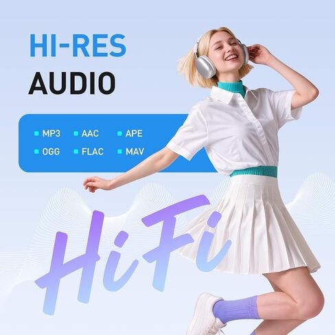 AGPTEK 96GB MP3 Player with Bluetooth and WiFi, T08X 4'' Android 14 MP4 Music Player with Spotify, Audible, APP Store, Up to 1TB, Black in Saudi Arabia