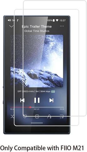 Walieoka Screen Protector Compatible with FIIO M21 Player,9H Hardness Tempered Glass Protective Film,Scratch Resistant Anti-Fingerprint [2 Pack] in Saudi Arabia