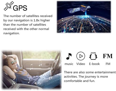 GPS Navigator for Car Truck RV with Bluetooth, Latest 2025 Map 7 inch Touch Screen GPS for Car, Vehicle GPS with Speed and Red Light Warning (Black) in Saudi Arabia