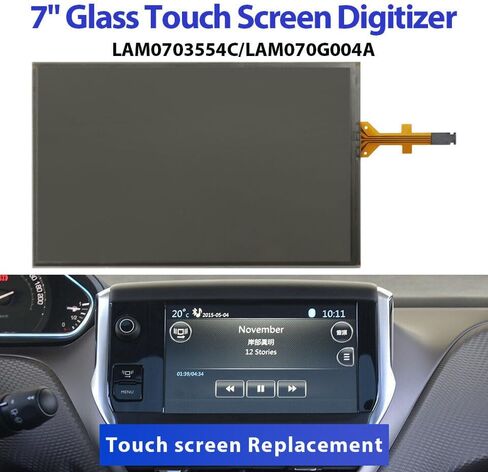 7 Inch LAM070G004A GCX156AKM-E Touch Screen Glass Digitizer Navigation for Peugeot 208 2008 308 for Citroen C5 C4L C3XR in Saudi Arabia