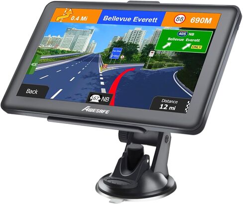 GPS Navigator للسيارة ، آخر 2025 خريطة 7 بوصة الشاشة التي تعمل باللمس ، واتجاه الصوت الحقيقي المنطوق بدوره يذكر نظام الملاحة للسيارات ، ونظام تحديد المواقع العالمي (GPS) مع السرعة وتحذير الضوء الأحمر in Kuwait