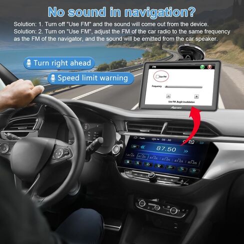 GPS Navigator للسيارة ، آخر 2025 خريطة 7 بوصة الشاشة التي تعمل باللمس ، واتجاه الصوت الحقيقي المنطوق بدوره يذكر نظام الملاحة للسيارات ، ونظام تحديد المواقع العالمي (GPS) مع السرعة وتحذير الضوء الأحمر in Kuwait