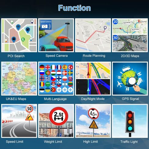 GPS Navigator للسيارة ، آخر 2025 خريطة 7 بوصة الشاشة التي تعمل باللمس ، واتجاه الصوت الحقيقي المنطوق بدوره يذكر نظام الملاحة للسيارات ، ونظام تحديد المواقع العالمي (GPS) مع السرعة وتحذير الضوء الأحمر in Kuwait