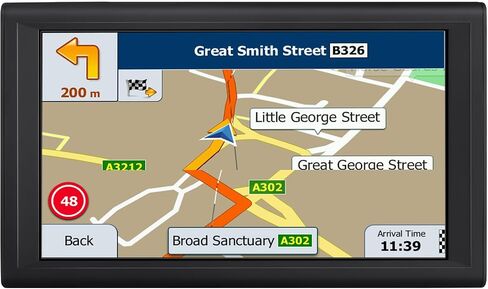 VEVOR GPS Navigator for Car, 9 inch Touch Screen 16GB GPS Navigation System with Built-in Dash Cam, Voice Turn-by-Turn Guidance, Speed and Red Light Warning, Custom Truck Routing, for Car Truck RV in Saudi Arabia