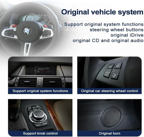 10.25 "شاشة CarPlay لـ BMW E70 E71 2010-2013YEAR CIC SYSTEM ، جهاز استقبال لراديو السيارات متعددة الوسائط Android Auto Auto ، GPS in Kuwait