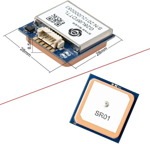 G28U8FDTTL GPS Glonass Receiver Module QMC5883L Compass w/Flash Ceramic Antenna 9600bps 1Hz NMEA-0183 M8 Chip for Arduino Flight Control in Saudi Arabia