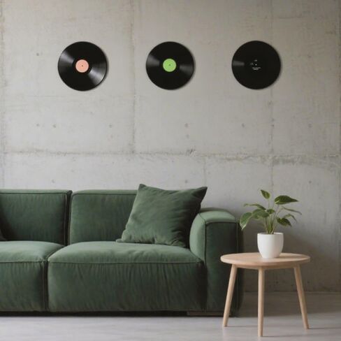 BFZMSLY 12 Pack 7 بوصة Decor Decor Decor ، أقراص تسجيل رجعية مزيفة لحفل موسيقى الروك آند رول ، شاشة جدار الاستوديو المنزل ، ضيف الزفاف ، ديكور غرفة DIY in Kuwait