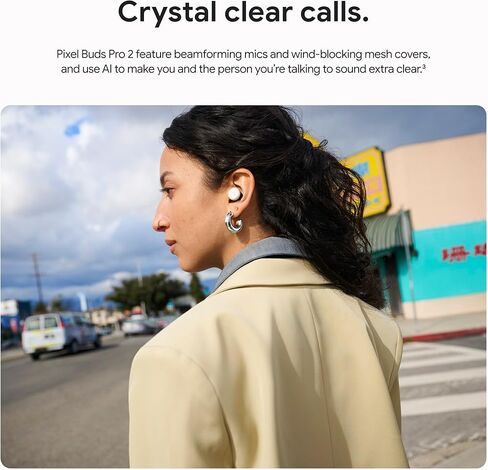Google Pixel Buds Pro 2 - سماعات أذن Bluetooth اللاسلكية مع إلغاء الضوضاء النشط المؤيدة للمستوى - تم تصميمه لمساعد Gemini AI - Moonstone (نموذج 2025) in Saudi Arabia