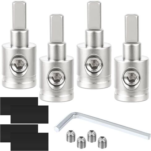 0 Gauge to 4 Gauge Reducer Connector (4PCS) | Create Secure Power Connections for Car Amplifier Stereo Installation | Heavy-Duty Nickel Plated Brass with Heat Shrink in Saudi Arabia