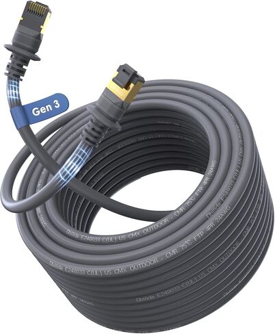 Starlink Cable 150FT, CMX CMR Rated, Direct Burial, UV Resistant, Outdoor/Indoor for Starlink Standard 4/ 4X/ Gen 3/ V4/ V5 in Saudi Arabia