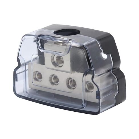 Professional Power Distribution Unit Wiring Junction Box for Vehicle Amplifier 0GA in 4GA Out with Essential Accessories Tapping Screws in Kuwait