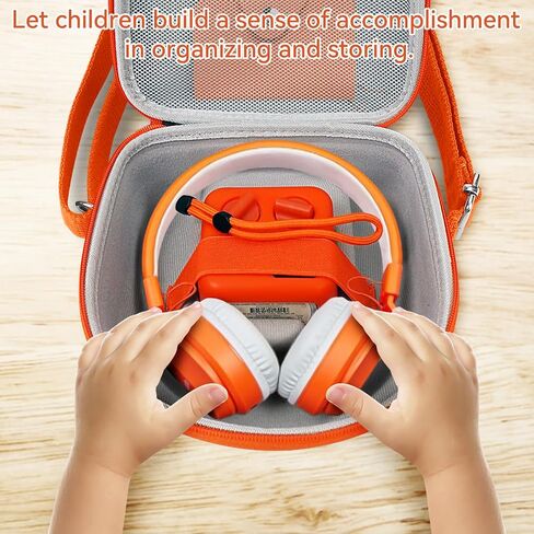 Hard Case Compatible with Yoto Mini (2024 Edition), 3-in-1 Travel Bundle: Silicone Cover + Case with Shoulder Strap (Fits Mini Player & Headphones) + Up to 10 Card Holder for YOTO Cards (Blue) in Saudi Arabia