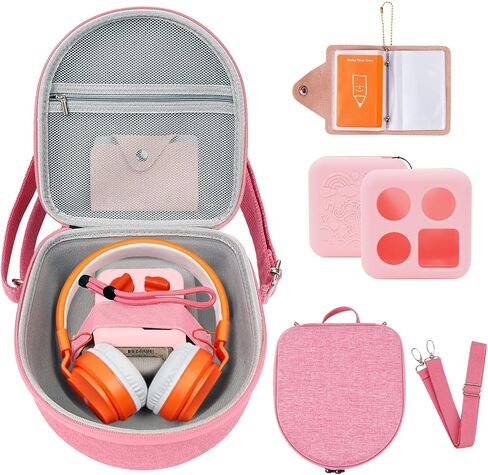 Hard Case Compatible with Yoto Mini (2024 Edition), 3-in-1 Travel Bundle: Silicone Cover + Case with Shoulder Strap (Fits Mini Player & Headphones) + Up to 10 Card Holder for YOTO Cards (Blue) in Saudi Arabia