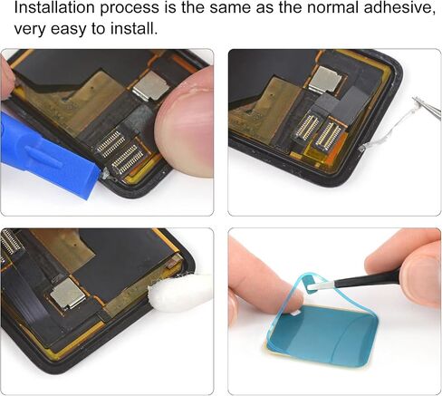 5-Pcs Ultra-Stick Pre-Cut Waterproof Screen Sticker Compatible with Apple Watch Series 4/5/6th 44mm in Saudi Arabia