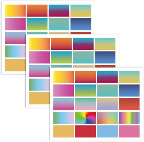 60-Pack Gradient Color Screen Protector Stickers for Casio F91W Watch - 20 Vibrant Transparent Decals, High-Clarity Film for Watch Face Customization & Modification in Saudi Arabia