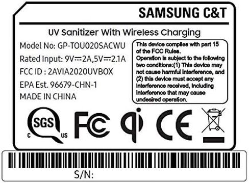 Samsung Electronics Qi Wireless Charger and UV Sanitizer - US Version in Saudi Arabia