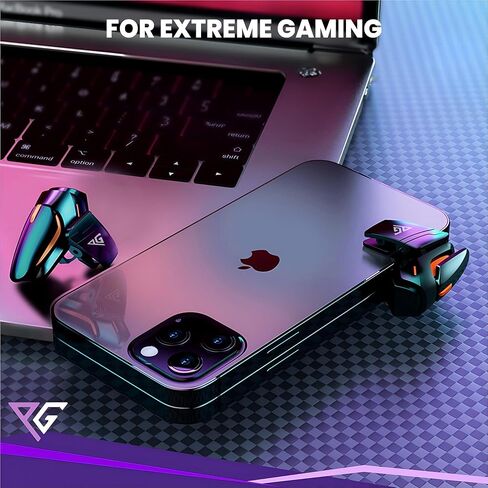 Progameplays Phone Triggers for Gaming Controller for PUBG, Cod Mobile, Call of Duty for iPhone & Android, ZERO Lag and Aim L1 & R1 mobile phone Trigger (2 Buttons) in Saudi Arabia