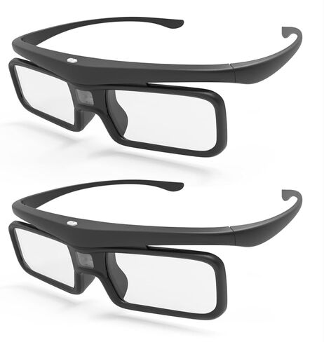 DLP Link 3D Glasses ، Eyewear Eyewear النشط القابل لإعادة الشحن مع توافق مع Visionmaster Max/ Pro2/ Pro ، Streammater Puls2/ Puls وغيرها in Kuwait