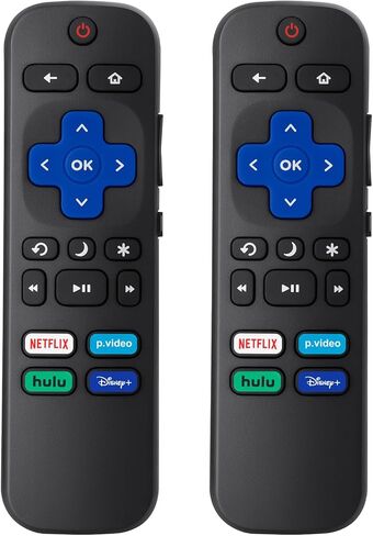 (حزمة من 2) استبدال التحكم عن بُعد متوافقًا مع Roku TV ، لـ TCL Roku/لـ Hisense Roku/for Onn Roku (وليس لـ Roku Stick و Box and Box) in Kuwait