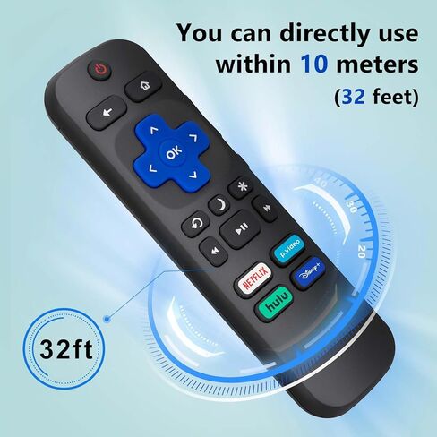 (حزمة من 2) استبدال التحكم عن بُعد متوافقًا مع Roku TV ، لـ TCL Roku/لـ Hisense Roku/for Onn Roku (وليس لـ Roku Stick و Box and Box) in Kuwait