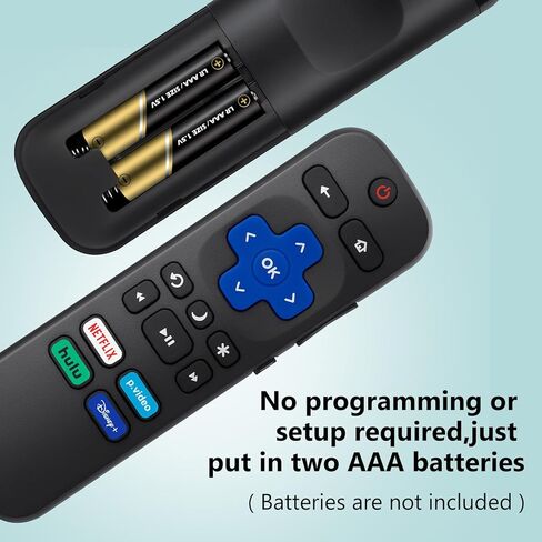 (حزمة من 2) استبدال التحكم عن بُعد متوافقًا مع Roku TV ، لـ TCL Roku/لـ Hisense Roku/for Onn Roku (وليس لـ Roku Stick و Box and Box) in Kuwait