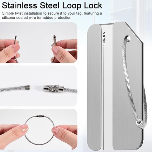Travelambo Luggage Tags & Bag Tags Stainless Steel Aluminum in Kuwait