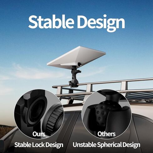 2025 New Version Starlink Mini Pole Mount - Aluminum Alloy Adjustable Non-Ball Joint Clamp, Compatible with RV Yacht Camper (SPX-04176000-501) in Saudi Arabia