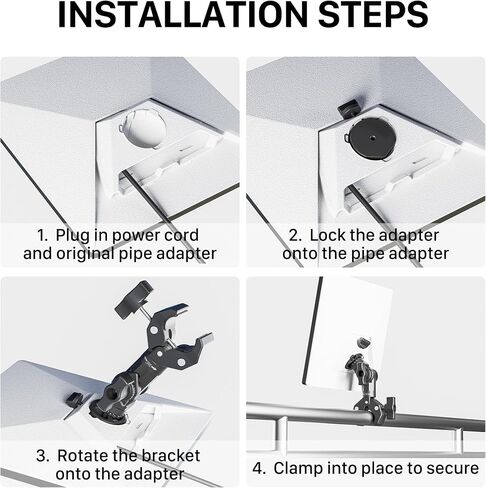 2025 New Version Starlink Mini Pole Mount - Aluminum Alloy Adjustable Non-Ball Joint Clamp, Compatible with RV Yacht Camper (SPX-04176000-501) in Saudi Arabia