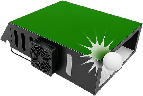 Golf Projector Enclosure with Turf | Floor Mounted Enclosure for Golf Simulator Projectors with Cooling Fan | Matte‑Painted Steel Build for Durable Protection in Saudi Arabia