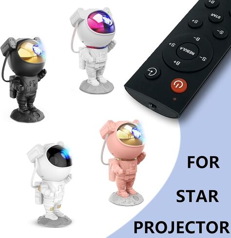 استبدال عن بُعد متوافقًا مع Mooyran -Astronaut Star Projector Light Light Light -Pace Buddy Projector ، مصباح إسقاط سميك Galaxy Starry مع مؤقت و 360 درجة قابلة للتعديل 1 PCS in Saudi Arabia