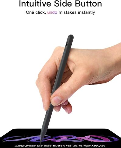 Stylus Pen for iPad 2018-2026, USB-C Fast Charging Pencil, Pixel-Perfect Tilt Sensitivity for iPad 11/10/9/8/7/6/A16, Mini 7/6/5, Air M4/M3/M2 11"/13"/5/4/3, Pro M5/M4 13"/12.9″/11″ in Saudi Arabia