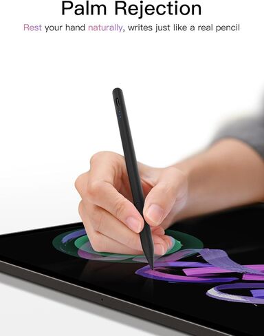 Stylus Pen for iPad 2018-2026, USB-C Fast Charging Pencil, Pixel-Perfect Tilt Sensitivity for iPad 11/10/9/8/7/6/A16, Mini 7/6/5, Air M4/M3/M2 11"/13"/5/4/3, Pro M5/M4 13"/12.9″/11″ in Saudi Arabia