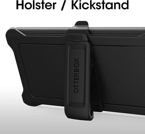 Otterbox Galaxy S23 Ultra (فقط) - CASE Series Defender - Black ، Rugged & Date - مع حماية المنفذ - يشمل حافظة Clip Kickstand - حماية الدفاع الميكروبي - عبوة غير راكدة in Kuwait