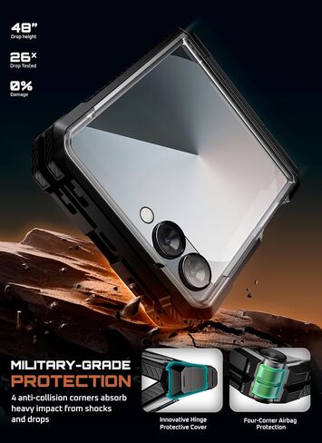 Supcase for Samsung Galaxy Z Flip 7 Case with Stand & Front Screen Protector (Unicorn Beetle Grip) ، [Support Magsafe] in Saudi Arabia